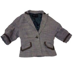 BCBG Maxazria Coat Womens Size S Blazer Jacket 100% Silk Lined  Button Closure